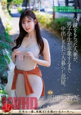 Mosaic JUQ-541 A Married Woman Who Received A Duplicate Key Lived Alone In A Room Where A Male Student Was Creampied Until He Graduated. Tsumugi Akari