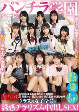 PFES-101 Panty Flash Harem School, I’m The Only Guy?! Seductive Panty Flash Creampie Sex With All The Girls In The Class!